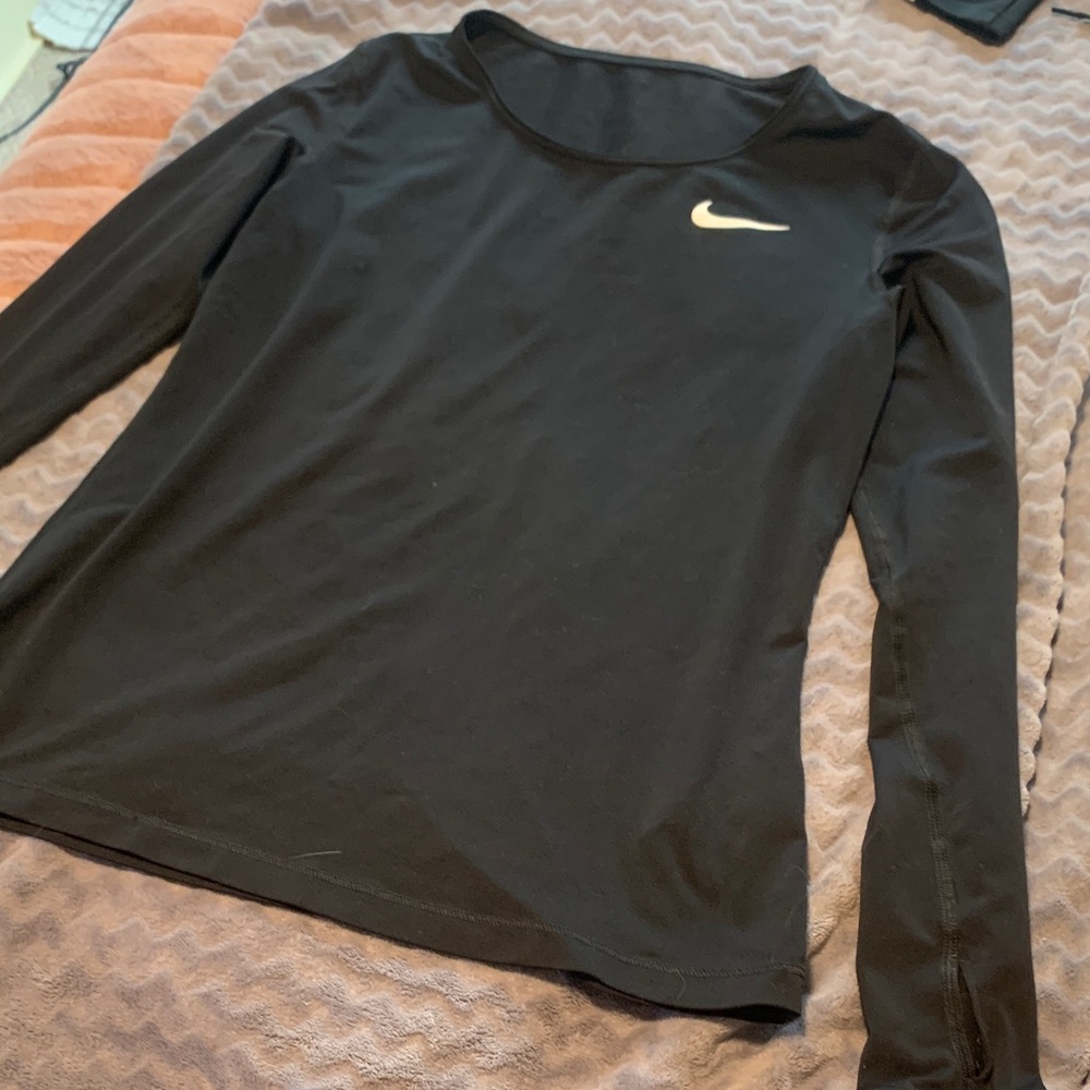 Nike Women's Black Long Sleeve Top